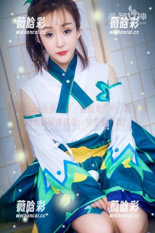 TouTiao头条女神 - 最新美图中，陈宇熙的美腿好像在说：快来看我哦！